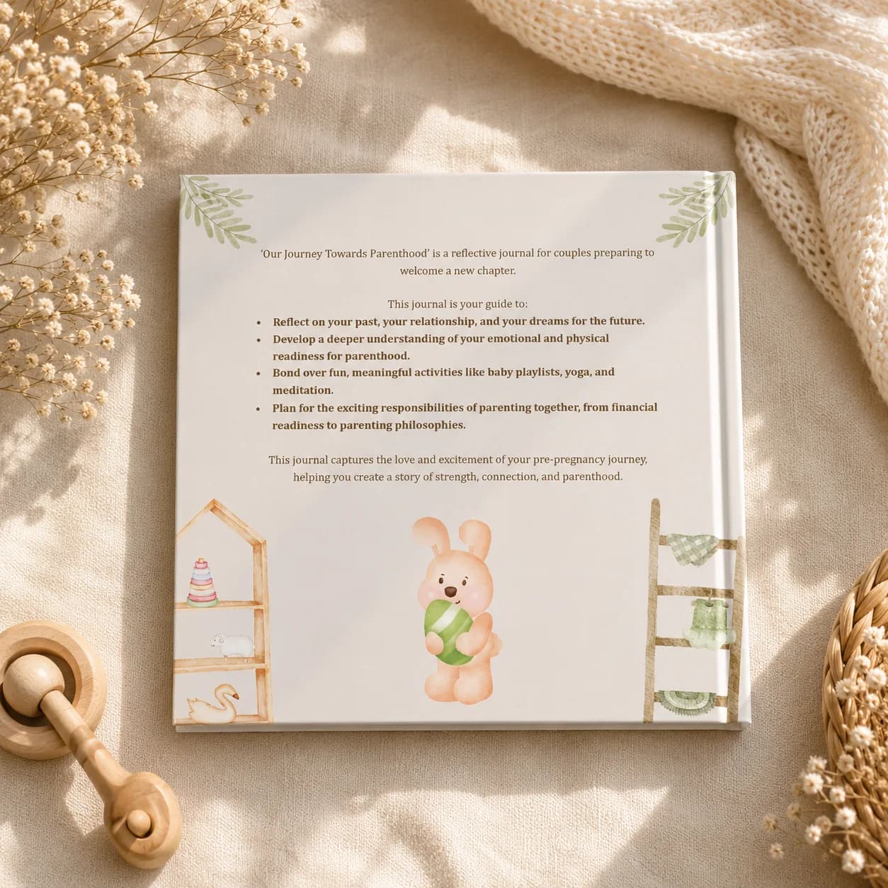 Back cover — Our Journey Towards Parenthood journal