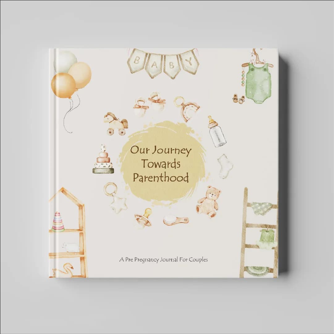 Front cover of the Our Journey Towards Parenthood guided journal