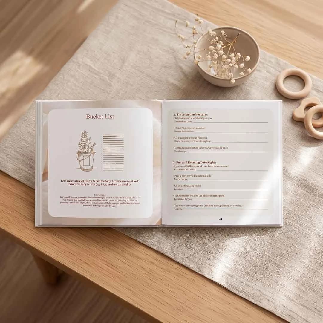 Bucket List — activity planning — Our Journey Towards Parenthood journal