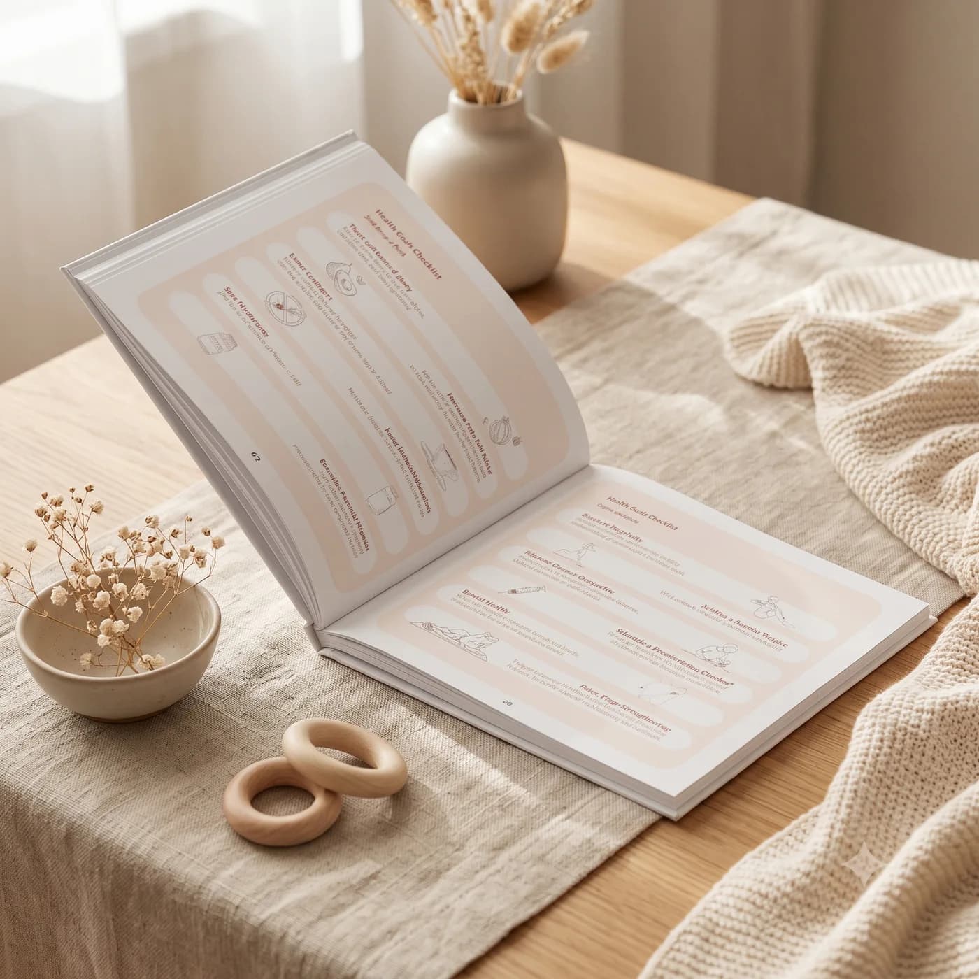 Health Goals checklist — Our Journey Towards Parenthood journal