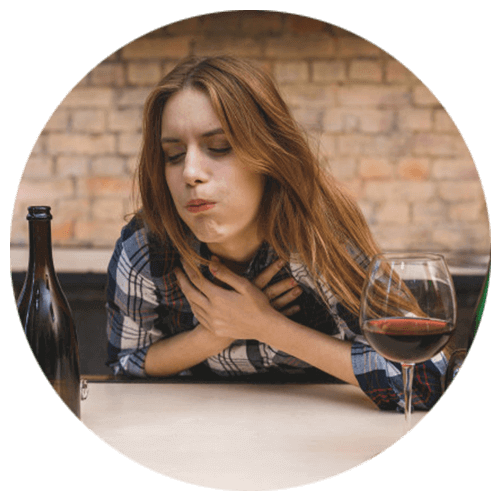 Woman with substance abuse facing health problems in need of de addiction therapy