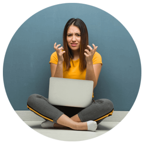 Woman with anxiety disorder facing irritation due to anxiety. Psychologist from Mindsight Clinic can help you ease your anxiety and free you from irritation