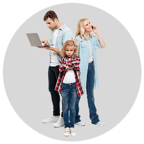 Family behaving mean to each other due to family issues in need of family therapy