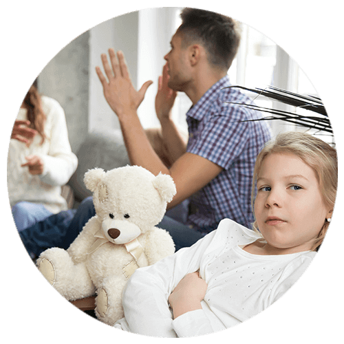 Teen affected by the parents fighting in need of family therapy